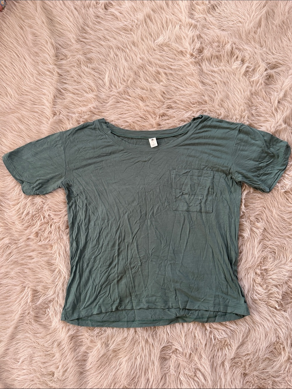 Kate Quinn Pocket Tee in Sage Green
